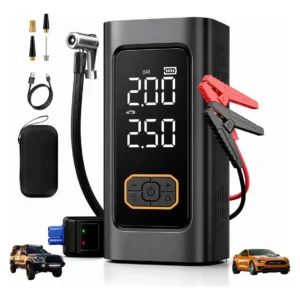 Arrancador Auto Compresor Portatil 4 en 1